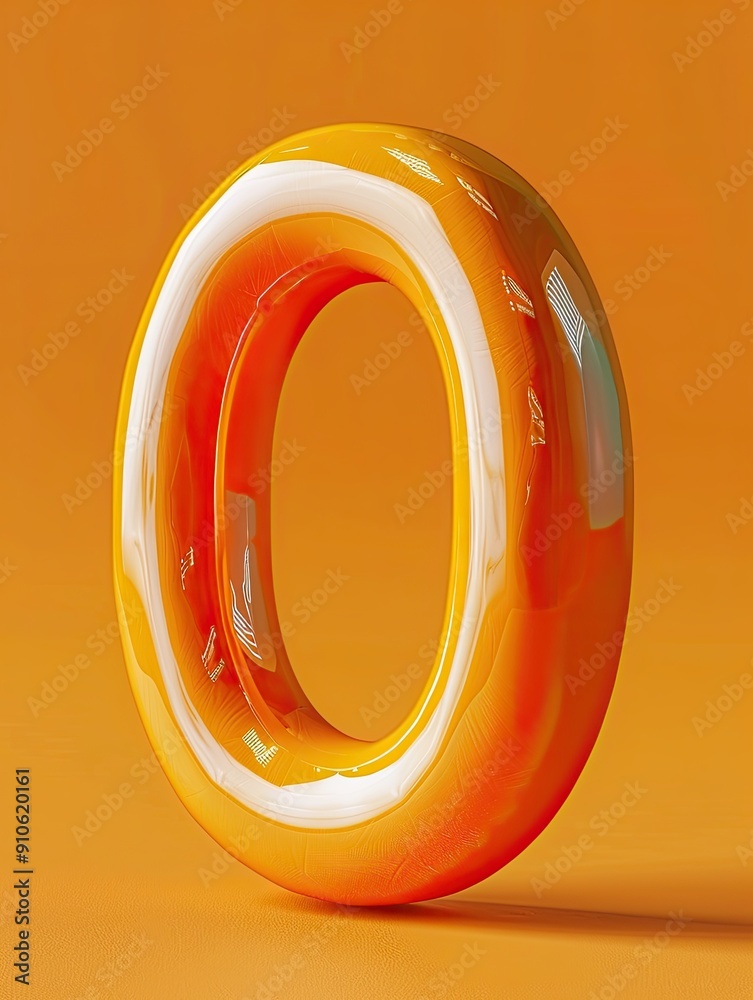 Number 0, zero 3D rendered text illustration design Number 0, zero 3D rendered text illustration design