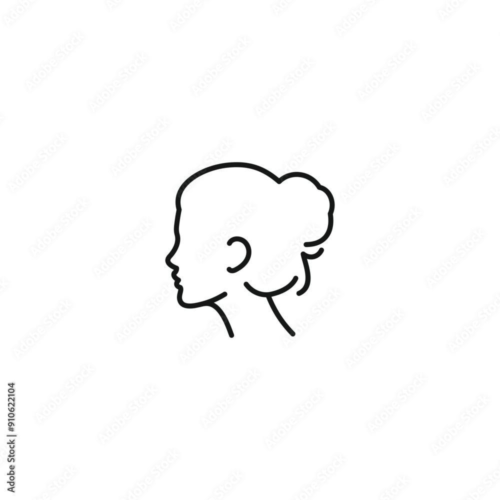 Head icon vector. EPS 10 editable vector Head icon vector. EPS 10 editable vector
