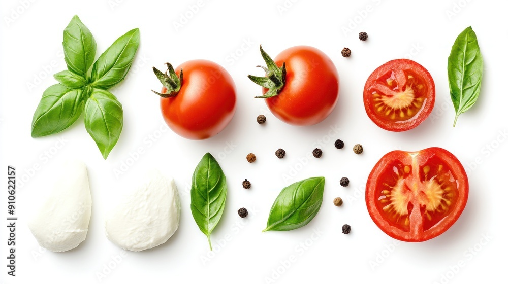 Fototapeta premium Fresh Ingredients for a Delicious Salad