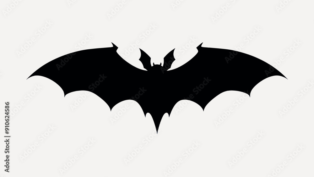 Silhouette bat symbol vector design Silhouette bat symbol vector design