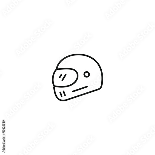 Helmet icon vector. EPS 10 editable vector photo