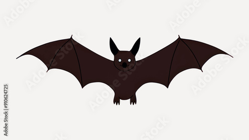 Cute cartoon bat illustration