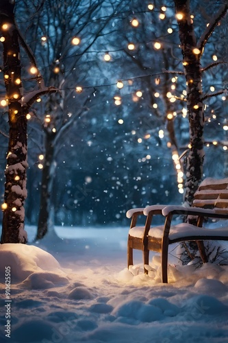 雪景色。雪原。クリスマスの背景｜Snow scene. Snow field. Christmas background.