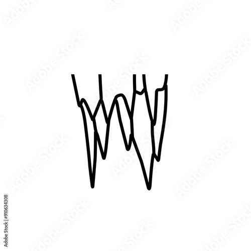 stalactite line illustration