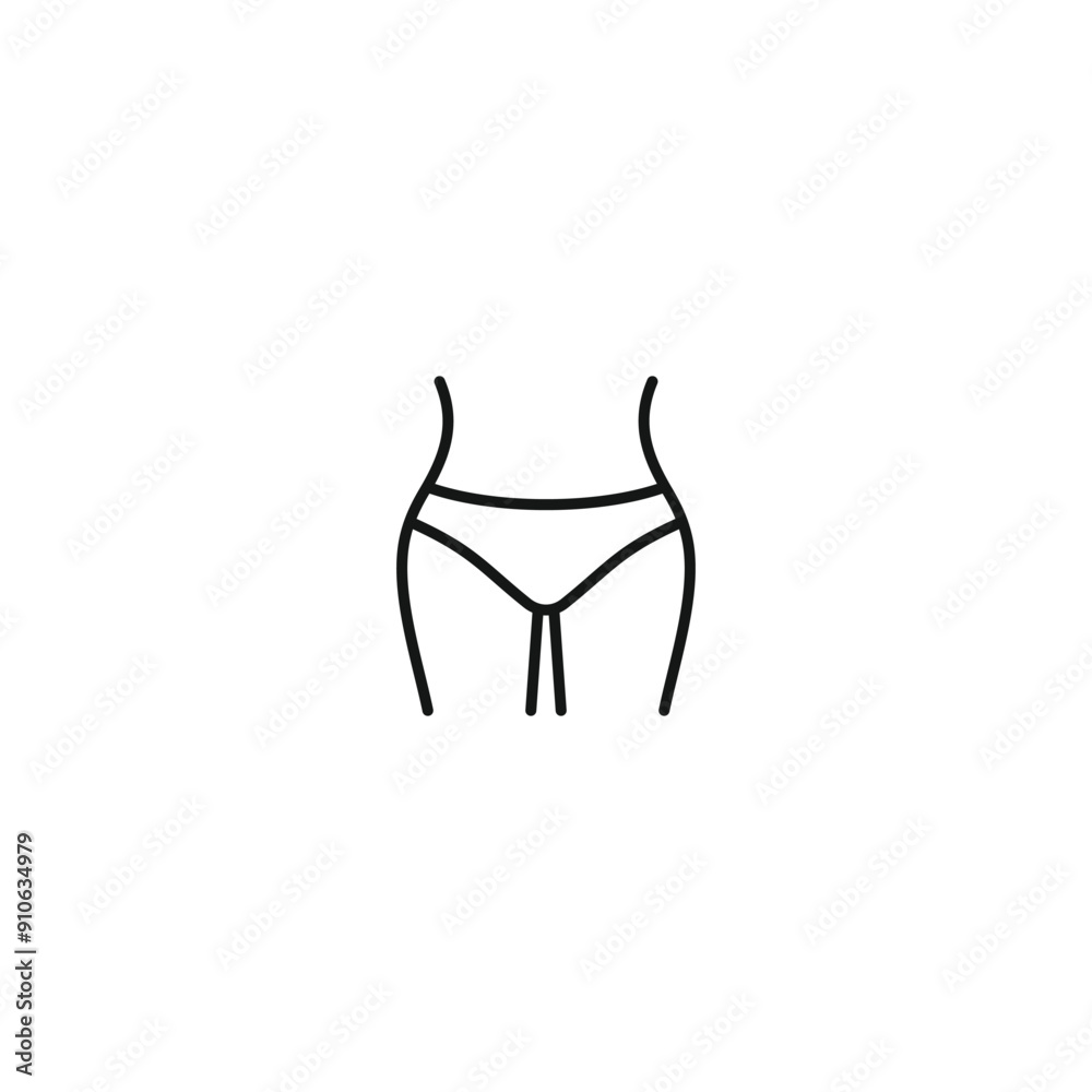 Hips icon vector. EPS 10 editable vector Hips icon vector. EPS 10 editable vector