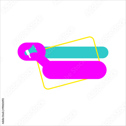 Colorful Breaking News Label Vector Element. Breaking News Lower Third Design