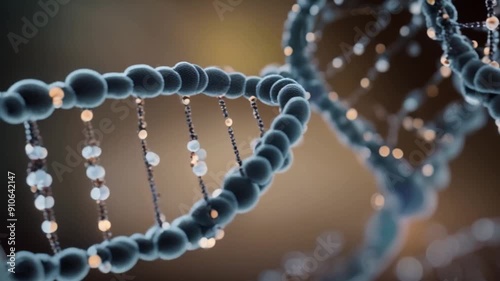 Loop rotation of a molecule of DNA and cell division photo