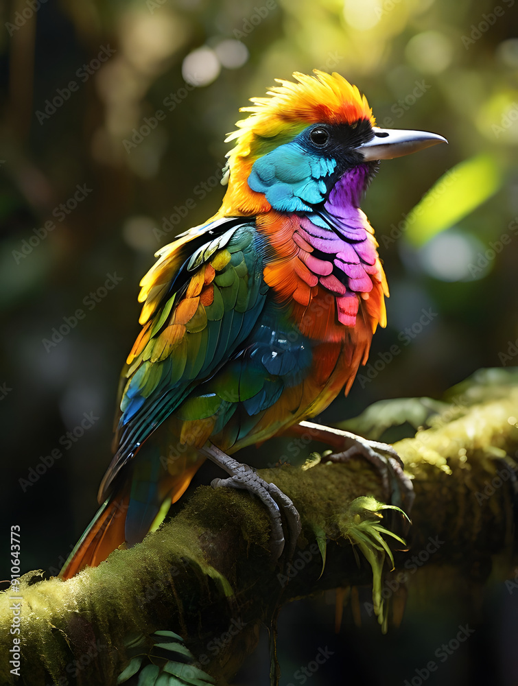 Vibrant blue and gold macaw with powerful beak, a stunning tropical bird icon Vibrant blue and gold macaw with powerful beak, a stunning tropical bird icon