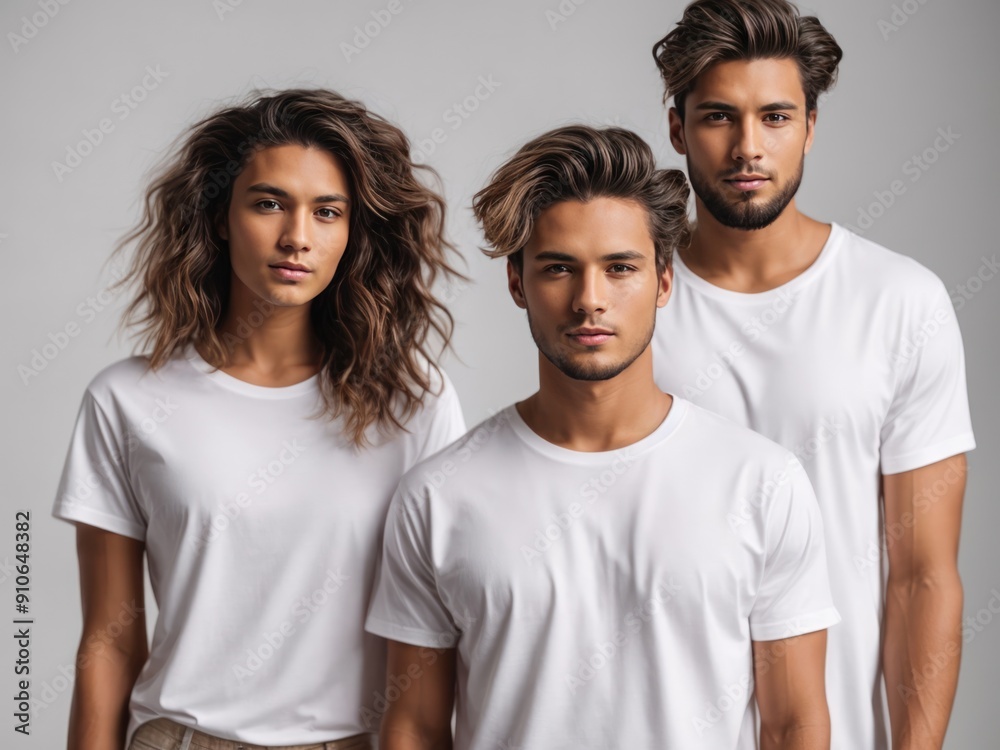 Tshirt design fashion concept closeup of woman man white tshirt mockup Tshirt design fashion concept closeup of woman man white tshirt mockup