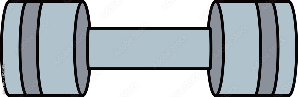 Obraz premium ダンベルの線画アイコン