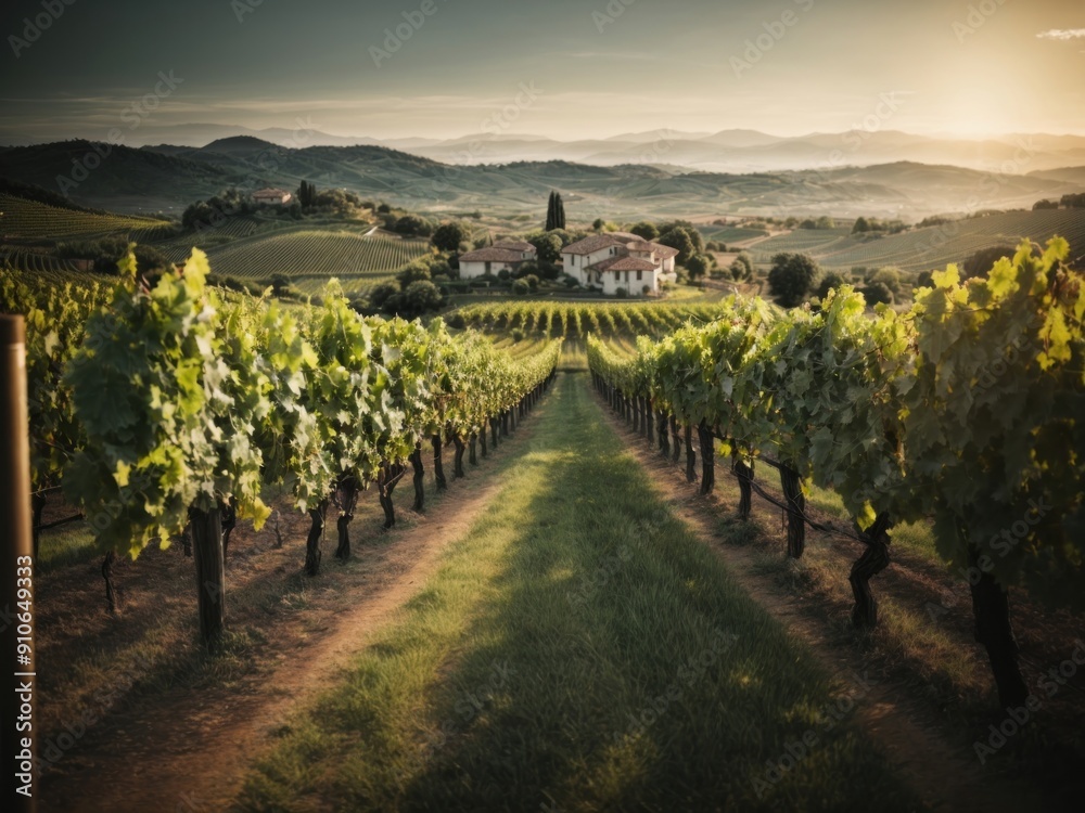 Fototapeta premium Vineyard in the wine region