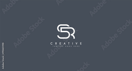 Initial Letter SR Linked Logo design vector illustration.