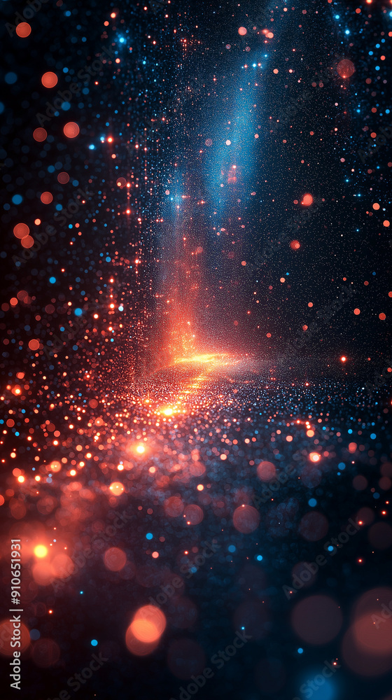 Fototapeta premium Abstract colorful technology design representing data analytics.