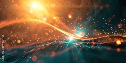 Light effect line technology background