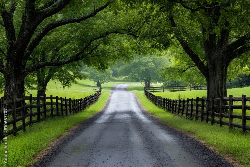 Tranquil Pathway. Nature's Serenity concept Tranquil Pathway. Nature's Serenity concept