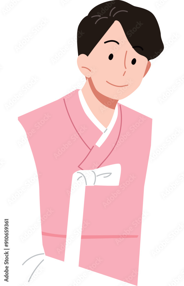 한복을 입은 남성 한복을 입은 남성