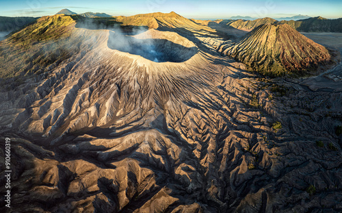 Mount Bromo Volcano (Gunung Bromo) in Bromo Tengger Semeru National Park, East Java, Indonesia photo