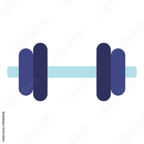dumbbell gym equipment flat icon