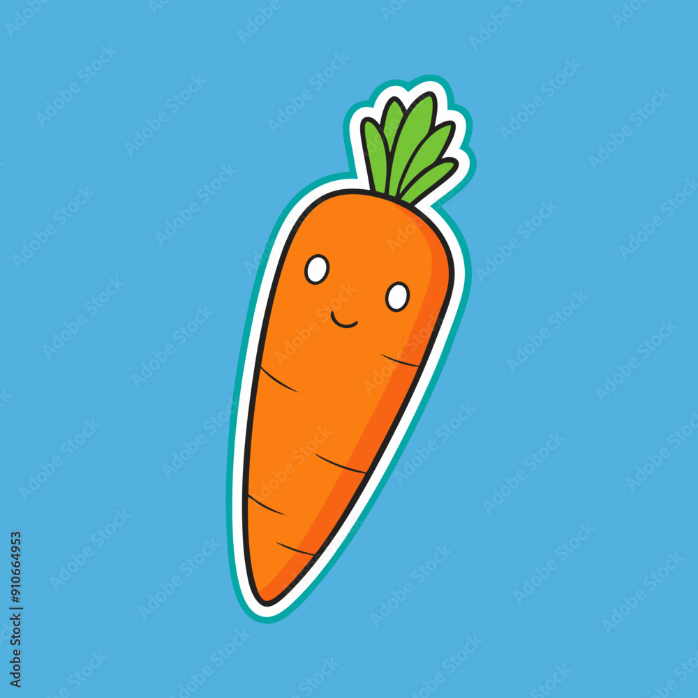 Carrot Sticker vector art illustration
Carrot Sticker vector art illustration