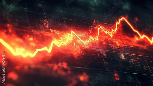 Downward Trend in Stock Market Crash - Volatile Financial Conditions