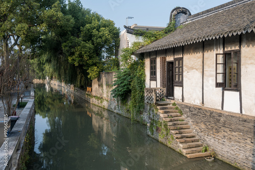 Photography Xinchang Ancient Town in Shanghai, China.