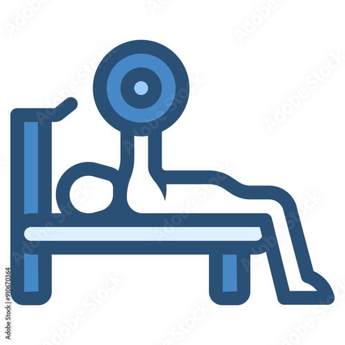 bench press workout gym activity icon