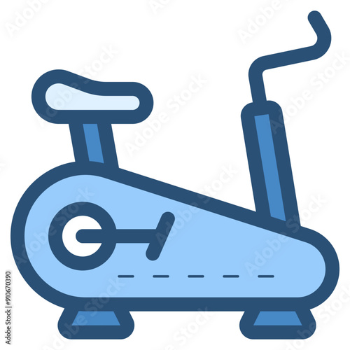 exercise bike gym equipment icon