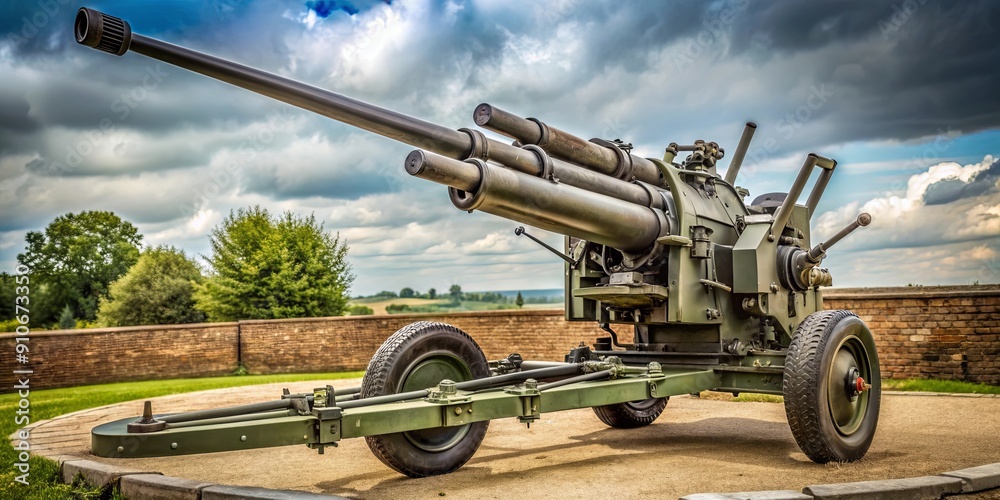 Anti aircraft gun used during WW2, WW2, anti aircraft, gun, military, weapon, defense, warfare, historical, artillery Anti aircraft gun used during WW2, WW2, anti aircraft, gun, military, weapon, defense, warfare, historical, artillery