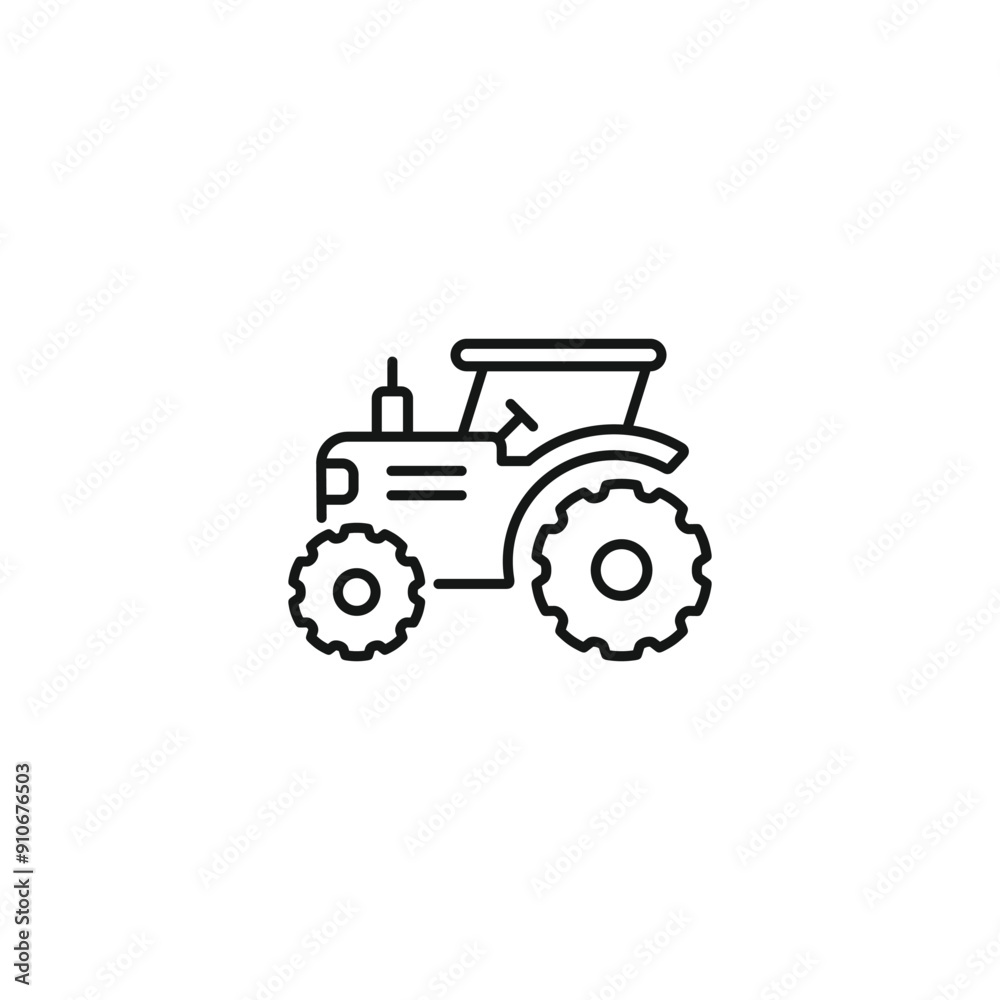 Obraz premium Tractor icon vector. EPS 10 editable vector