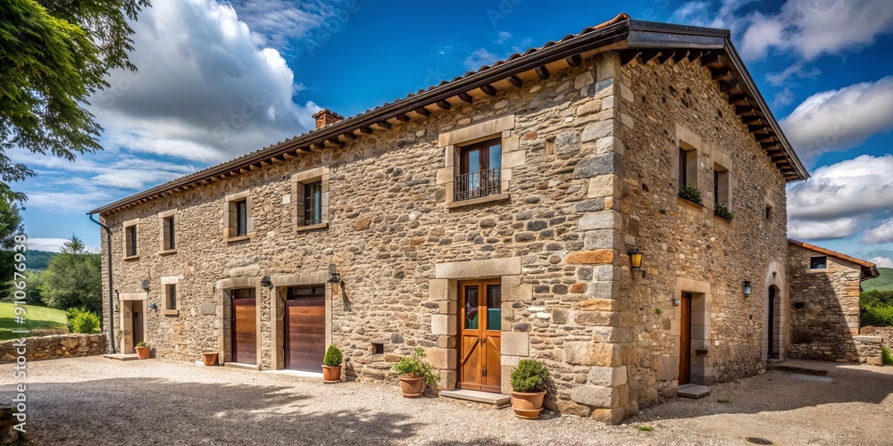 Rustic farmhouse with stone and cement cladding , farmhouse, rustic, stone, cement, nature, rural, architecture Rustic farmhouse with stone and cement cladding , farmhouse, rustic, stone, cement, nature, rural, architecture