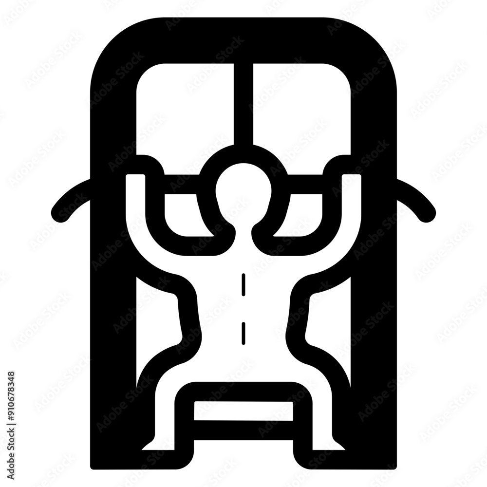 lat pulldown workout gym machine icon lat pulldown workout gym machine icon