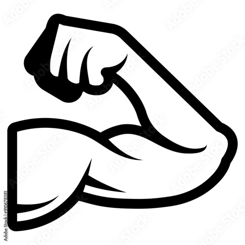 muscle strength workout icon