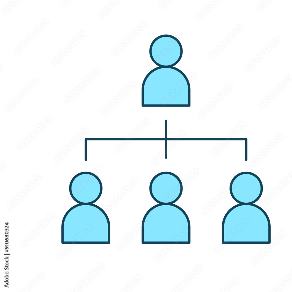 Organization Structure for Productivity Icon Organization Structure for Productivity Icon