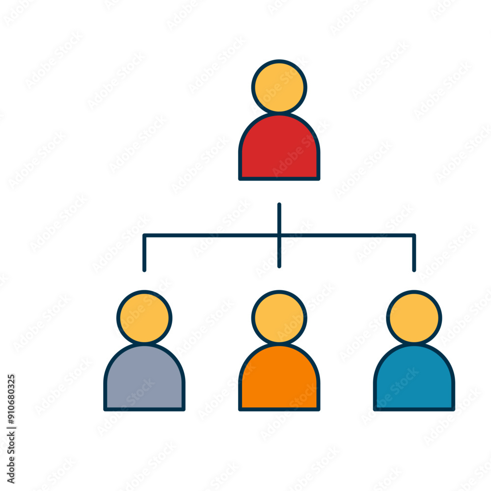 Organization Structure for Productivity Icon Organization Structure for Productivity Icon