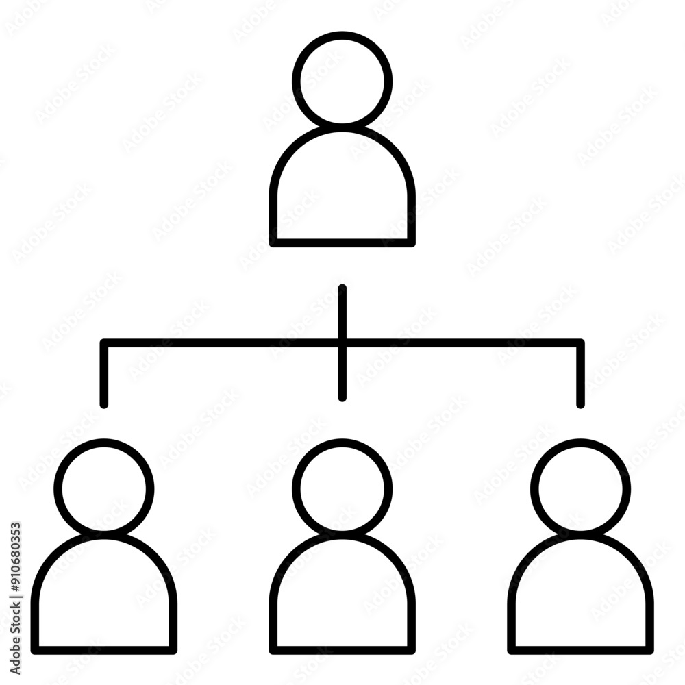 Organization Structure for Productivity Icon Organization Structure for Productivity Icon