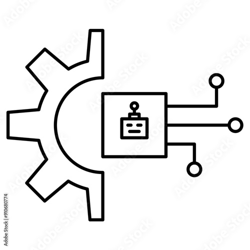 Robotic Automation for Productivity Icon