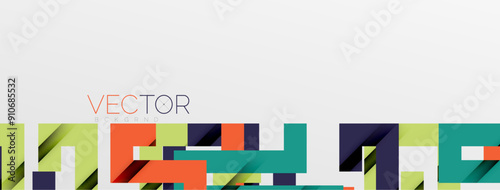 Color bend lines with shadow texture effect. Vector Illustration For Wallpaper, Banner, Background, Card, Book Illustration, landing page