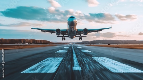 Wallpaper Mural 2024 begins plane takeoff travel in the new year vacations plane taking off purposes of 2024 begin destinations 2024 Airplane Planes Take Off Passenger Plane Fly Landing Strip Airport : Generative AI Torontodigital.ca