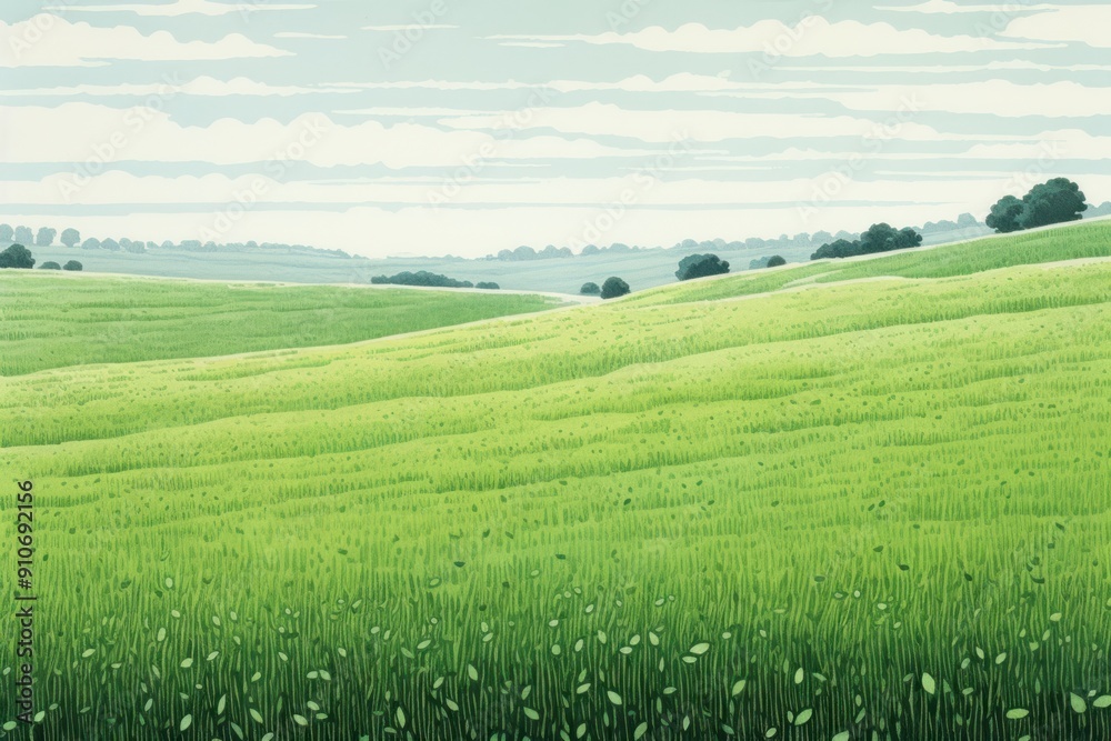 Fototapeta premium Field agriculture outdoors horizon.