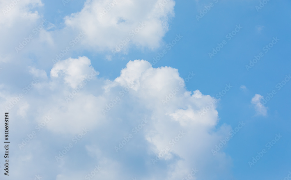 Blue sky on a sunny day. white cumulus clouds Blue sky on a sunny day. white cumulus clouds