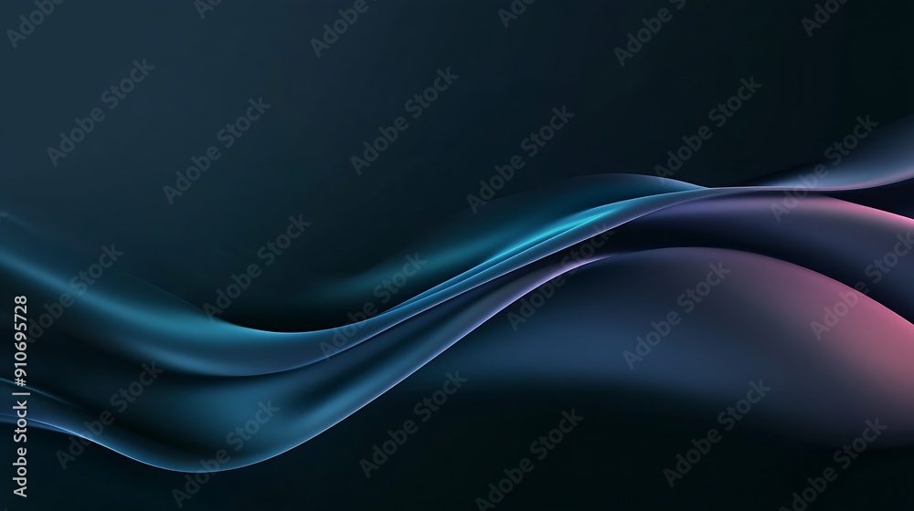 Obraz premium Nice smooth gradient desktop wallpaper using for background or media presentation : Generative AI
