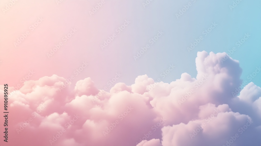 Fototapeta premium A beautiful presentation background with clouds : Generative AI