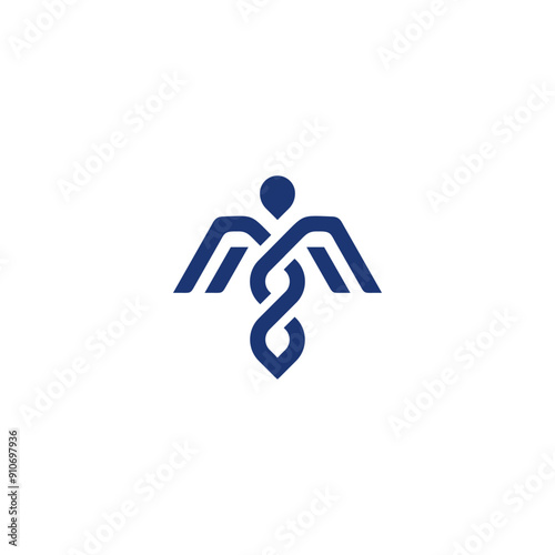 Medical Snake Caduceus logo design. Vector illustration modern Medical Snake Caduceus. modern logo design vector icon template.