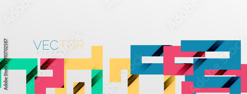 Color bend lines with shadow texture effect. Vector Illustration For Wallpaper, Banner, Background, Card, Book Illustration, landing page