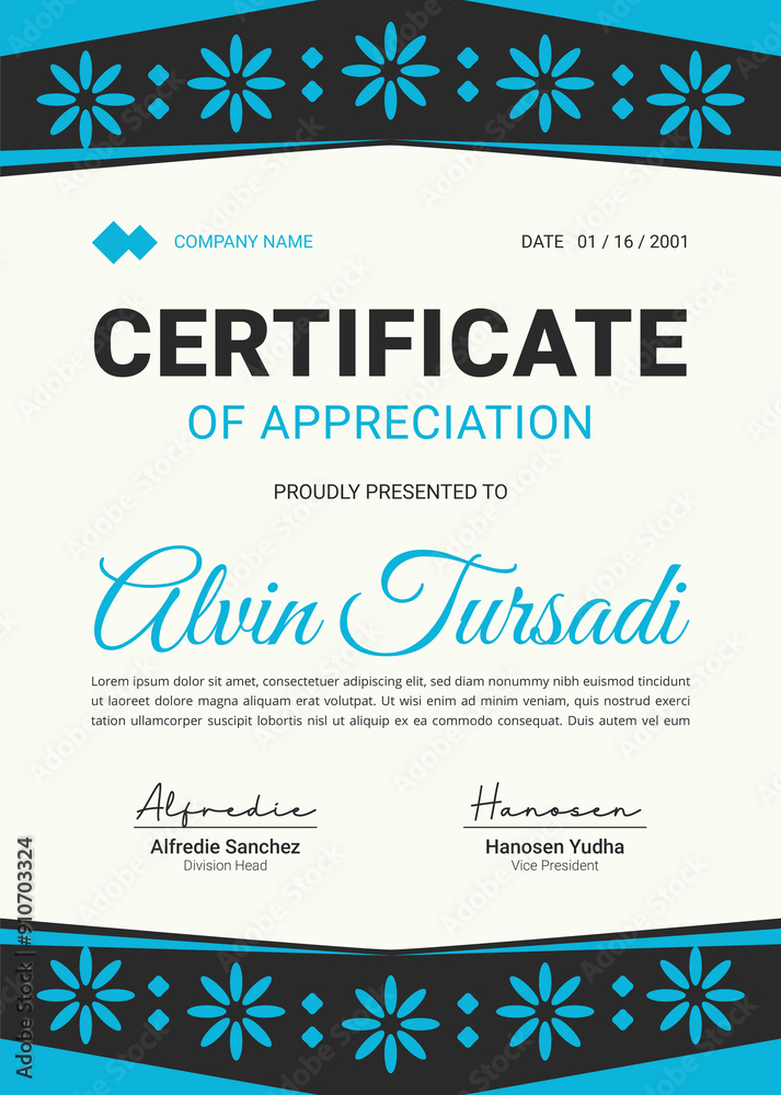 Certificate of Appreciation Template Design Certificate of Appreciation Template Design