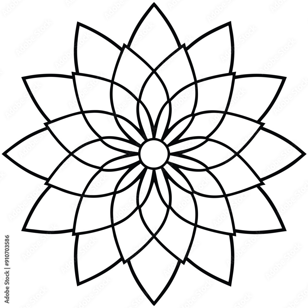 Obraz premium Floral mandala pattern. Henna tatoo mandala. Mehndi style. Decorative mandala pattern in oriental style.