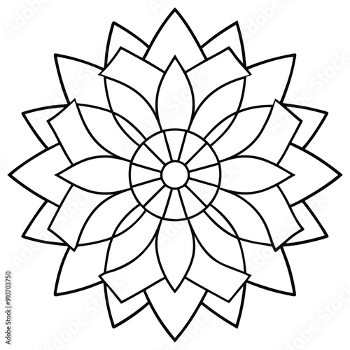 Mandala. Henna tatoo mandala. Mehndi style. Decorative mandala pattern in oriental style.