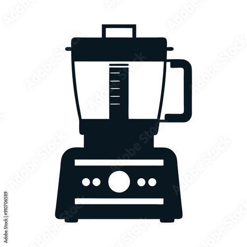 food processor silhouette icon for kitchen vector design