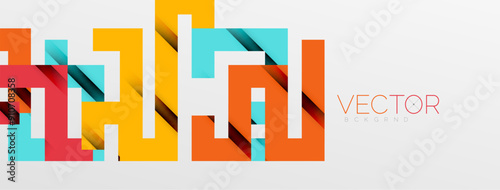 Color bend lines with shadow texture effect. Vector Illustration For Wallpaper, Banner, Background, Card, Book Illustration, landing page