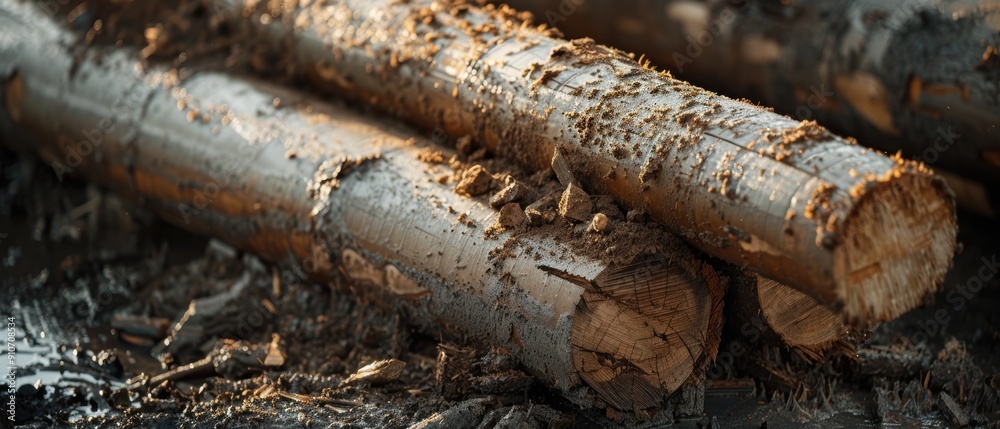 Detailed Process of Debarking Logs in a Wood Processing Plant Detailed Process of Debarking Logs in a Wood Processing Plant